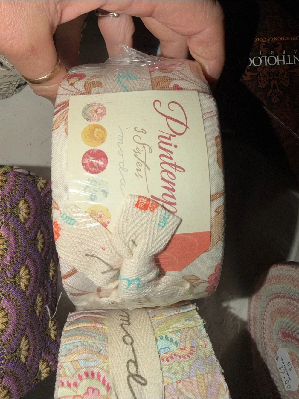 Moda Multicolor Jelly Roll and Fabric Bundles